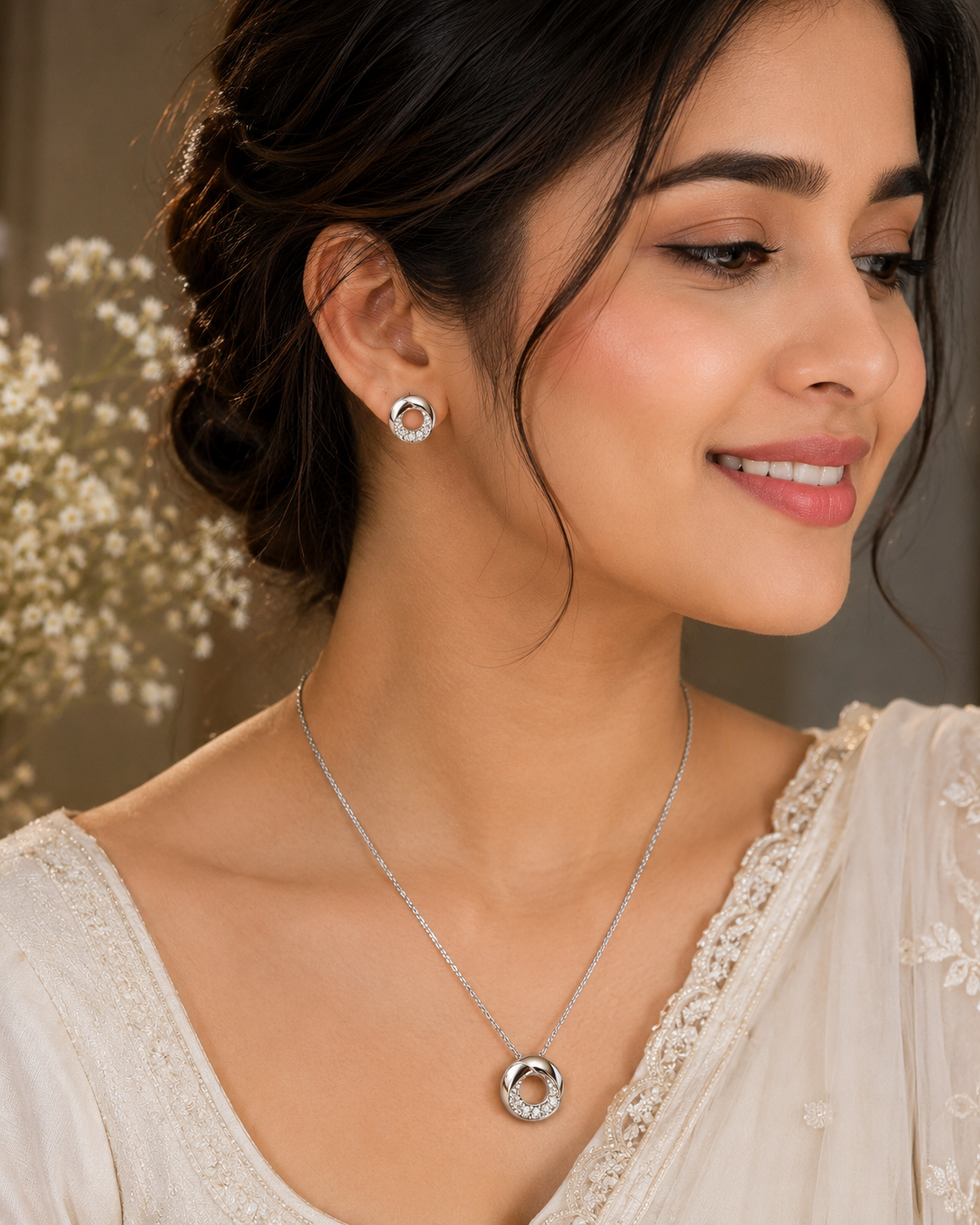Locate chain plus earring